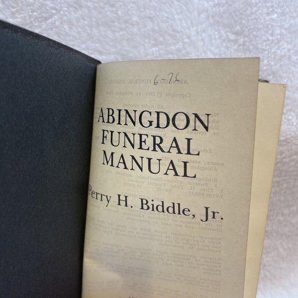 Abingdon Funeral‎ Manual Perry H Biddle Jr - Picture 6 of 12